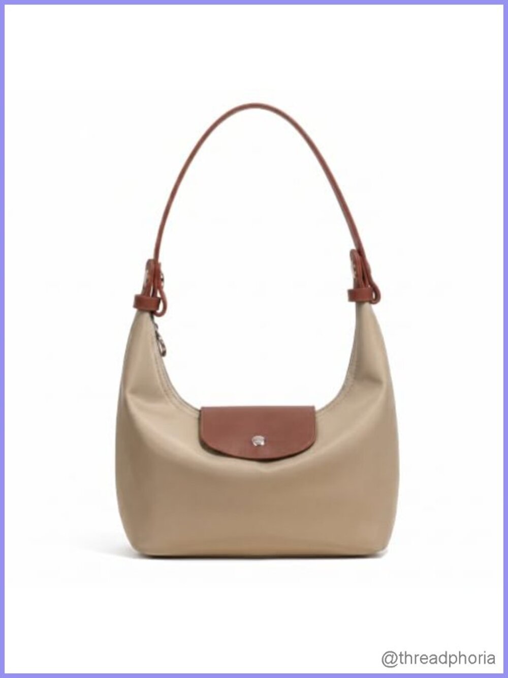 Convertible Crescent Nylon Crossbody Bag 3-in-1 Mini Purse Adjustable Straps